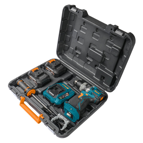 Дрель-шуруповерт Bort BAB-21IX2LI-XDK с АКБ и ЗУ