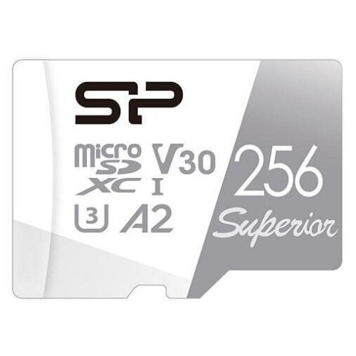 Карта памяти Silicon Power Superior (SP256GBSTXDA2V20) 256GB A2 microSDXC Class 10 UHS-I U3 Colorful 100/80 Mb/s
