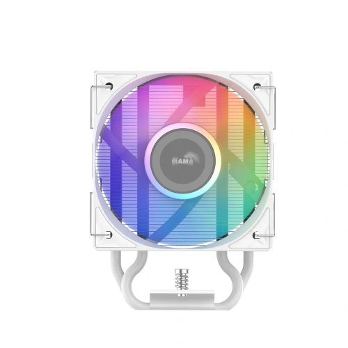 Кулер SAMA X40L WH (X40-WHWAYXOX-G) (220W, 4-pin PWM, 133.5mm, 4x6mm, ARGB, 1x100mm, 56.6CFM, 31.2dBA, 2600RPM, S 1851)