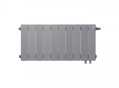 Биметаллический радиатор отопления  Royal Thermo Pianoforte 300 10 Секций Silver Satin Vdr