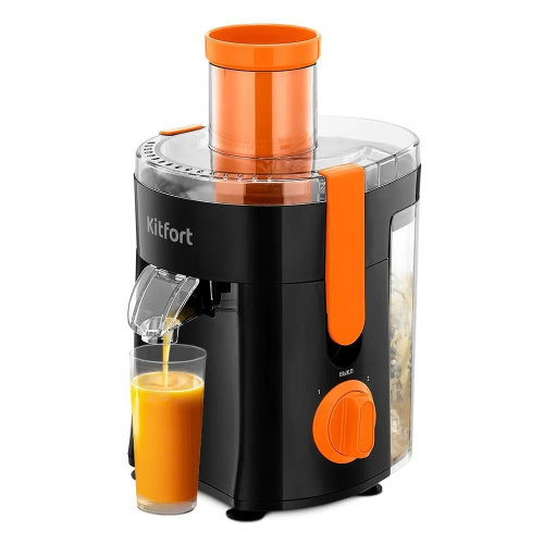 Соковыжималка Kitfort КТ-1198 оранжевый/черный