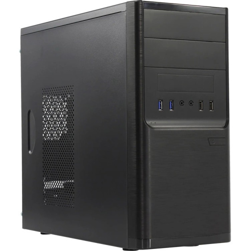 Корпус Powerman ES701 (6198910) Black PM-600ATX-F MiniTower U2*2+U3*2+A(HD) mATX
