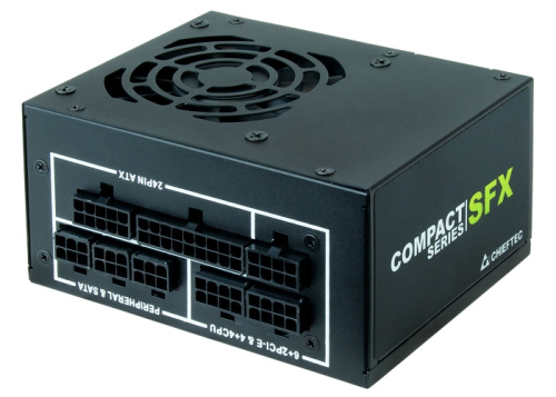 Блок питания Chieftec Compact CSN-550C (ATX 2.3, 550W, SFX, Active PFC, 80mm fan, 80 Plus Gold, Full Cable Management) Retail
