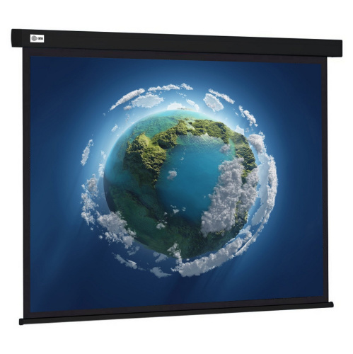 Экран Cactus CS-PSW-127X127-BK Wallscreen настенно-потолочный рулонный черный
