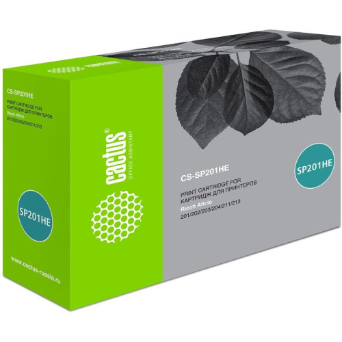 Тонер Картридж Cactus CS-SP201HE черный (2600стр.) для Ricoh SP 201/203/211/213