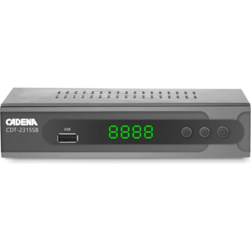 Ресивер DVB-T2 Cadena CDT-2315SB черный