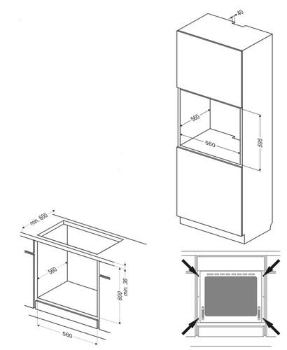 Электрический духовой шкаф Hansa BOES699910 черный