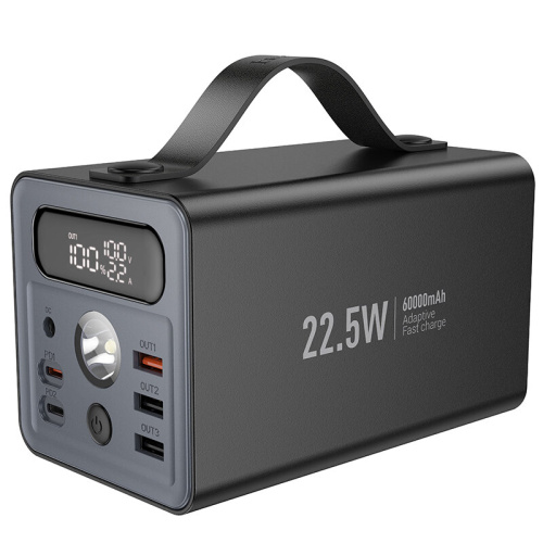 Аккумулятор внешний резервный HOCO J138 Distant 22.5W+PD20W+DC12V multi-function power bank 60000mAh black