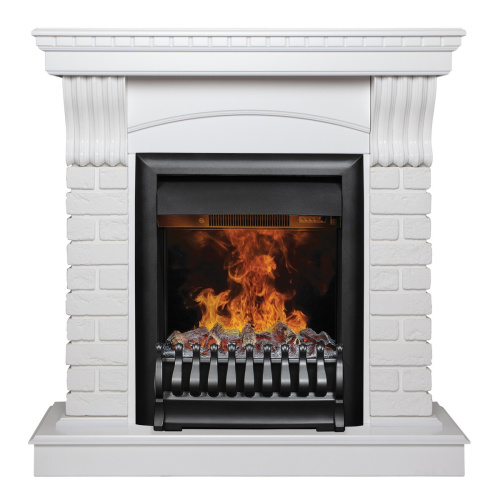 Электрокамин RealFlame Jazz WT белый с очагом 3D Oregan