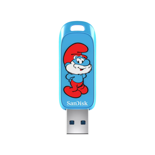 USB-флешка SanDisk Smurfs 128Gb (SDCZIS-128G-G46), USB3.2, синяя