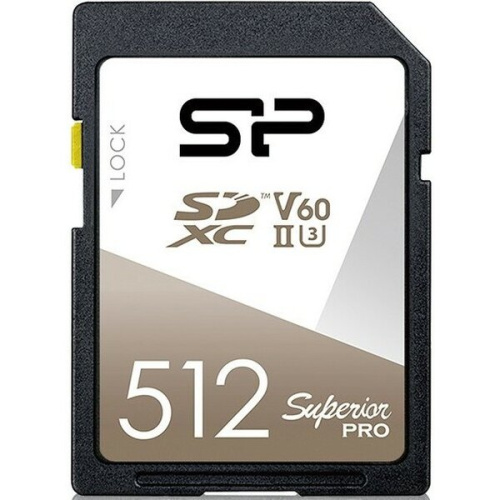 Карта памяти Silicon Power (SP512GBSDXJV6V10) 512GB SDXC Class 10 UHS-II U3 V60 280/170 MB/s