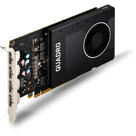 Видеокарта PNY Nvidia Quadro P2000 (VCQP2000-SB) 5GB GDDR5 160-bit 16nm (HDCP)/DisplayPort*4 to DVI-D (SL) adapter TDP 75W Retail