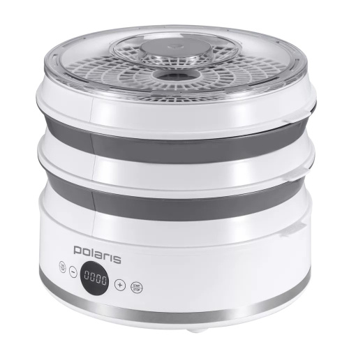 Сушилка для овощей и фруктов Polaris PFD 2808V белый/серый 5 поддонов