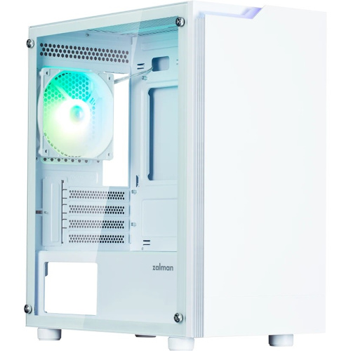 Корпус ZALMAN T4 Plus, mATX, White, Window, 1 x Combo (3.5'' or 2.5''), 1x3.5'', 2x2.5", 1xUSB2.0, 2xUSB3.0, REAR 1x120mm ARGB