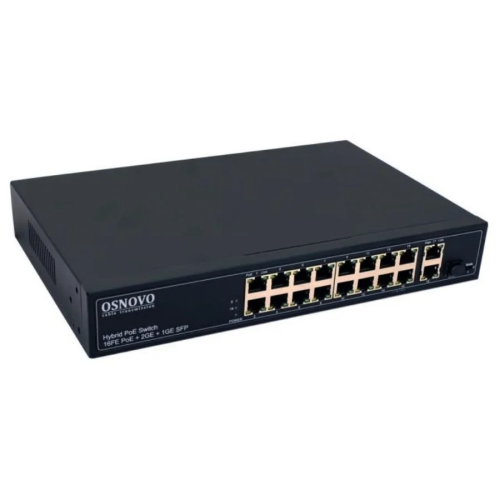 Коммутатор Osnovo (SW-61621(300W)) 300W неуправляемый