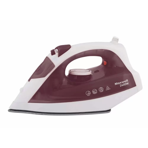 Утюг Maxwell MW-3006 белый/бордовый