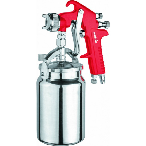 Краскораспылитель Matrix HP 57323 пневмат. с нижним бачком V- 1 л, сопло диаметром 1.8 мм