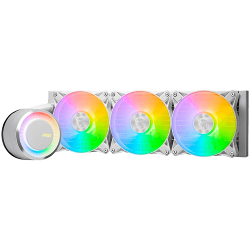 СВО MSI Mag CoreLiquid E360 White (306-7ZW6E27-C24) 3x ARGB Fan, ARGB Block, Color Box, Pallet packing
