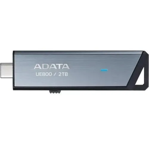 USB-флешка A-DATA Elite UE800 (AELI-UE800-2T-CSG) 2TB USB 3.2/TypeC, Серый, металлич.1000/1000 Mb/s