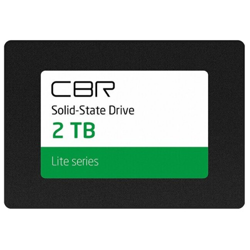 SSD CBR (SSD-002TB-2.5-LT22) серия "Lite", 2048 GB, 2.5", SATA III 6 Gbit/s, SM2259XT, 3D TLC NAND