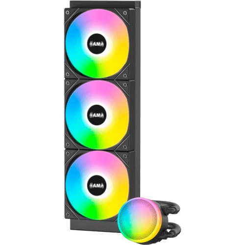 СВО SAMA L60 (L60-BKWAYXO3-G) Black (360mm, ARGB/ Fans 3x120mm, 82.79CFM, 29dBA, 2000RPM/ Pump heigh)