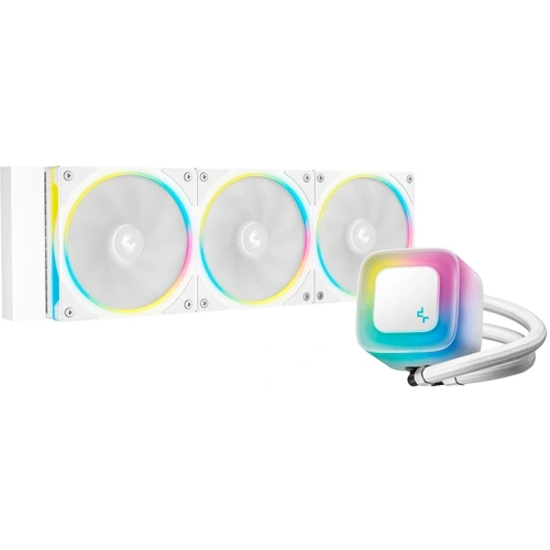 СВО DEEPCOOL LE360 Pro WH LGA1851/1700/1200/115X/AM5/AM4 (TDP 300W, ARGB Lighting, Anti-Leak edition, PWM, Triple Fan)