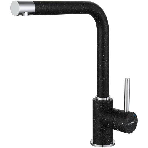 Смеситель для кухни GranFest 3651 мрамор, черный