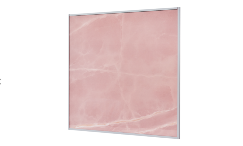 Отопительная панель Stout Rose Stone SCT 60*60 розовый гранит/серый корпус