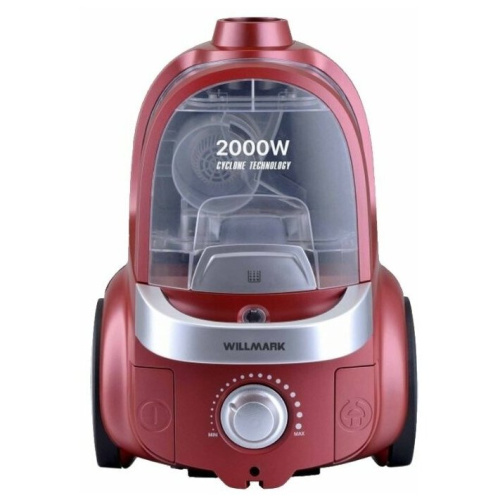 Пылесос WILLMARK VC-2067CY, красный