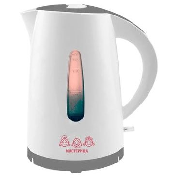 Чайник Мастерица ЕК-1701M белый/серый