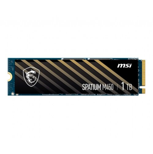 SSD MSI Spatium M450 S78-440L0M0-P83, 1000GB, M.2(22x80mm), NVMe, PCIe 4.0 x4, 3D TLC, R/W 3400/2500, IOPs , TBW 350