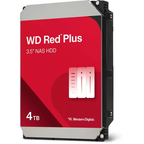 HDD WD Red Plus WD40EFZZ SATA3 4Tb NAS 5400 128Mb 1 year warranty
