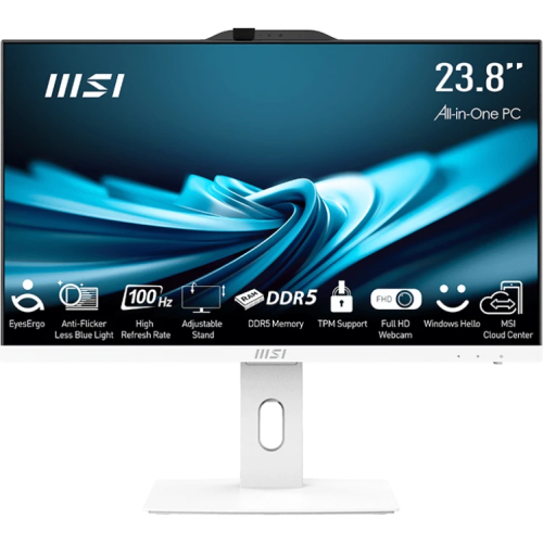 Моноблок MSI Pro AP242P 14M AIO (9S6-AE0622-846) 23.8" FHD(1920x1080)IPS Non-touch, Сore i5-14400 (2.5GHz), 8Gb DDR5(1x8Gb), 512Gb SSD m.2, Intel UHD