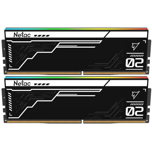 ОЗУ Netac Shadow II RGB NTS2D5P76DP-32K DDR 5 DIMM 32Gb (16Gbx2) 7600Mhz, C36