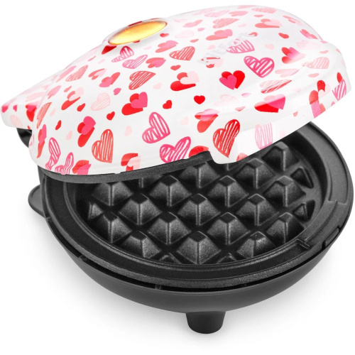 Вафельница Kitfort КТ-1684-1 белый/розовый