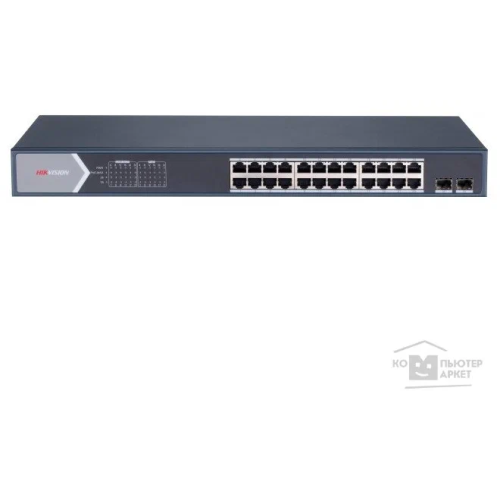 Коммутатор управляемый Hikvision DS-3E1526P-SI 24x1Гбит/с 2SFP 24PoE+ 370W