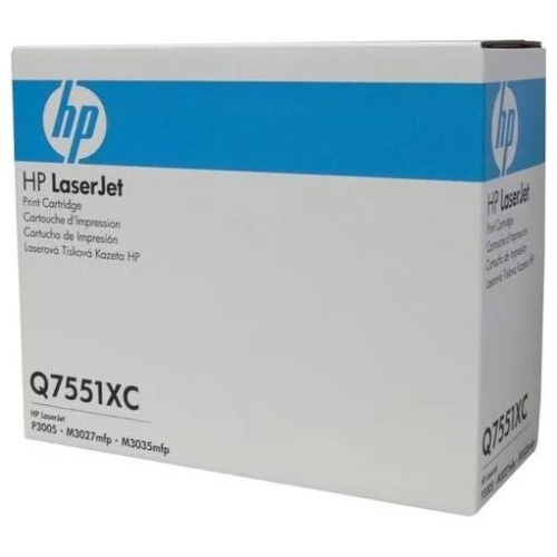 Контрактный Тонер-картридж HP LaserJet Q7551XC Contract Black Print Cartridge