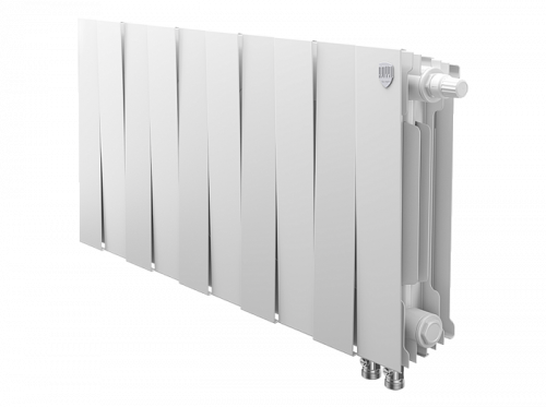 Биметаллический радиатор отопления  Royal Thermo Pianoforte 300 Vdr80 10 Секций Bianco Traffico