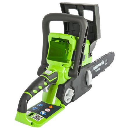 Цепная пила GreenWorks G24CS25K4 c АКБ 4Ач и ЗУ (2007707UB)