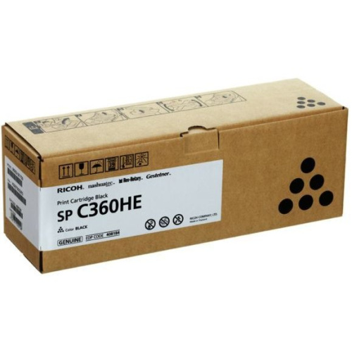 Принт-картридж Ricoh SP C360HE (408186) для SP C360DNw/SP C360SNw/SP C360SFNw/SP C361SFNw. Пурпурный. 6000 страниц.
