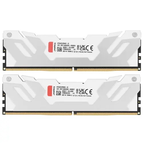 ОЗУ Kingston Fury Renegade KF576C38RWK2-32 DDR5 - 2x 16ГБ 7600МГц, DIMM, White, Ret