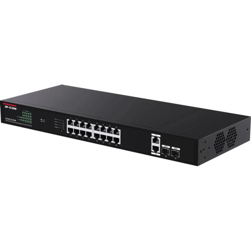 Неуправляемый PoE коммутатор IP-COM G1120P-16-250W с 16 Гигабитными портами PoE и 2 SFP портами