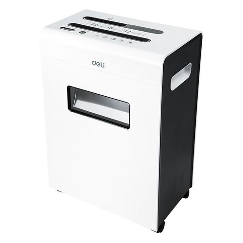 Шредер Deli E9903-EU белый/черный