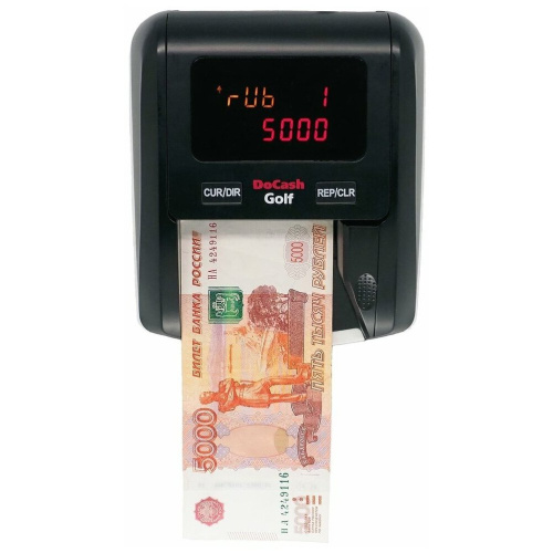Детектор банкнот DoCash Golf 12953 автоматический рубли АКБ