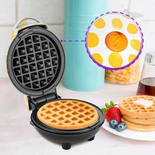 Вафельница Kitfort КТ-1684-2 белый/желтый