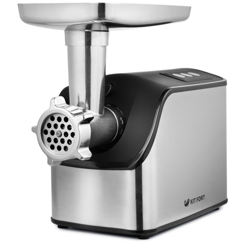 Мясорубка Kitfort КТ-2103 серебристый/черный