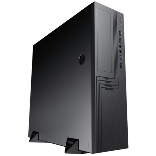 Корпус Powerman EL555 (6188897) Slim Case Black PM-450TFX,80+Bronze U3.0*2+U2*2+2*combo Audio fan 9cm, intrusion switch mATX, Mini-ITX