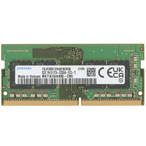 ОЗУ Samsung M471A1G44AB0-CWE DDR4 SO-DIMM 8Gb 3200MHz PC4-25600 CL19 OEM