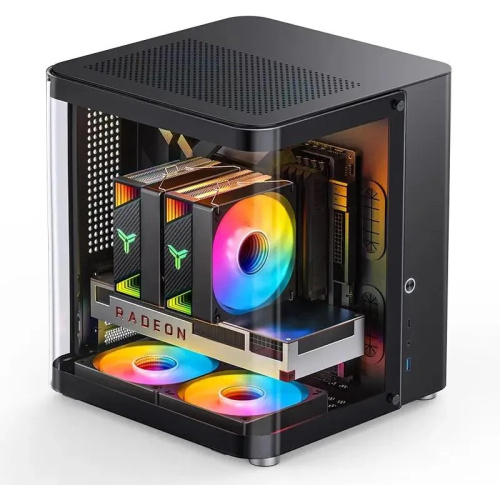 Корпус Jonsbo TK-1 2.0 Black без БП, mini-ITX, micro-ATX, черный