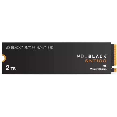 SSD WD Black SN7100 (WDS200T4X0E), 2TB, M.2 2280, PCI-E 3x4, R/W - 7250/6900 MB/s 3D-NAND TLC